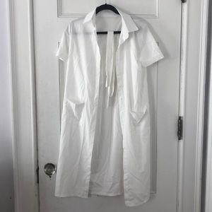 White Linen Dress